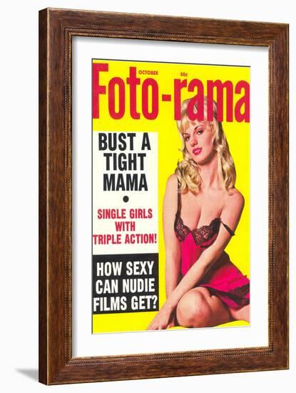 Men's Pulp Magazine Cover--Framed Art Print