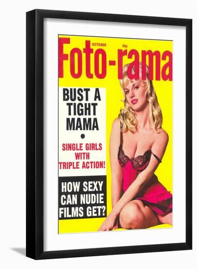 Men's Pulp Magazine Cover-null-Framed Art Print