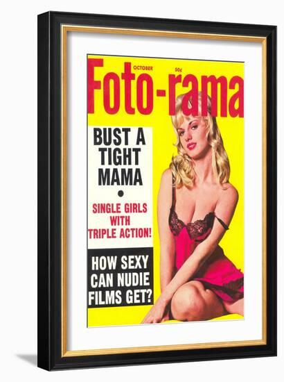 Men's Pulp Magazine Cover--Framed Art Print