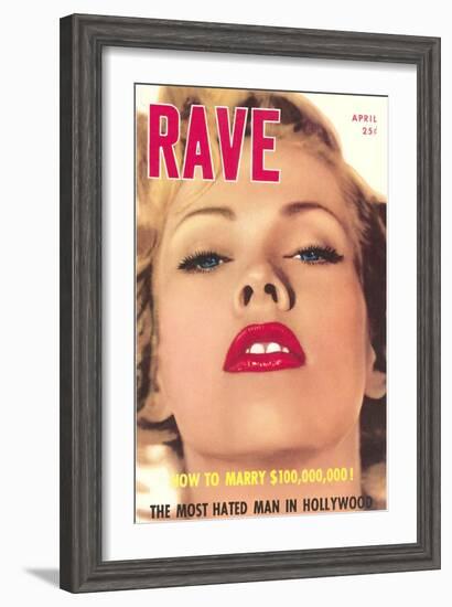 Men's Pulp Magazine Cover--Framed Art Print