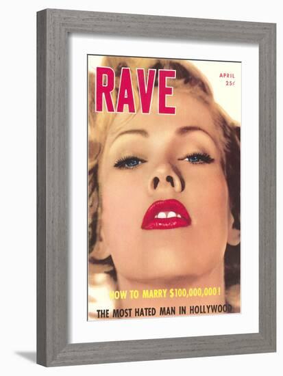 Men's Pulp Magazine Cover-null-Framed Art Print