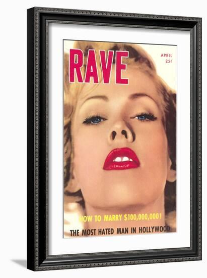 Men's Pulp Magazine Cover-null-Framed Art Print