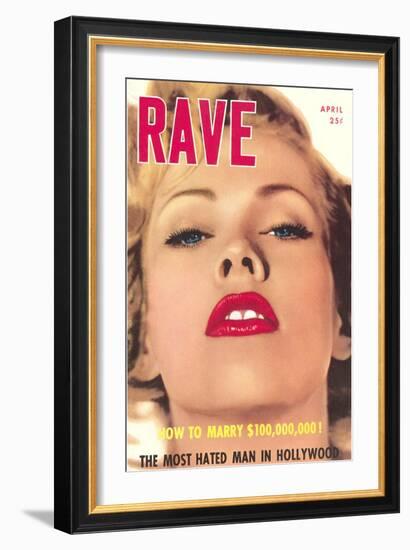 Men's Pulp Magazine Cover-null-Framed Art Print