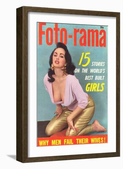 Men's Pulp Magazine Cover-null-Framed Art Print