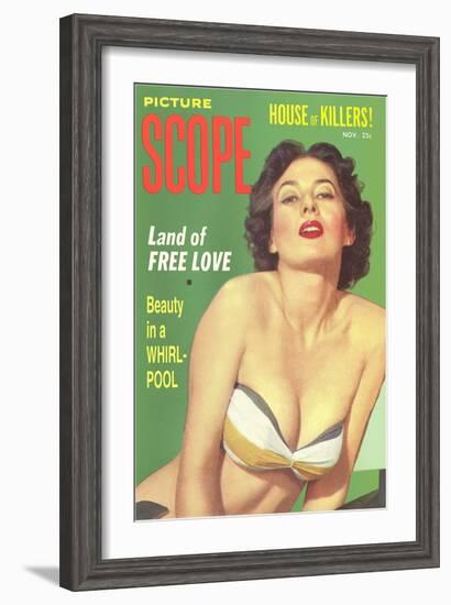 Men's Pulp Magazine Cover-null-Framed Art Print