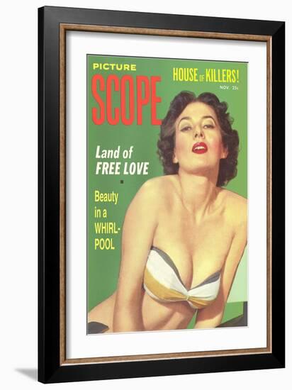 Men's Pulp Magazine Cover-null-Framed Art Print