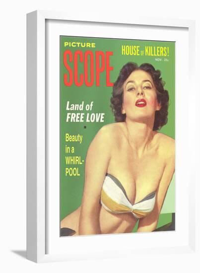 Men's Pulp Magazine Cover--Framed Art Print