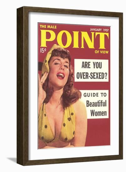 Men's Pulp Magazine Cover-null-Framed Art Print