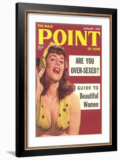 Men's Pulp Magazine Cover-null-Framed Art Print