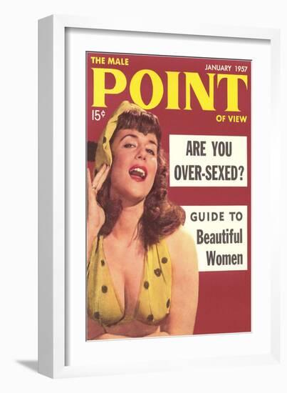 Men's Pulp Magazine Cover-null-Framed Art Print
