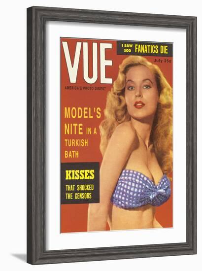 Men's Pulp Magazine Cover-null-Framed Art Print