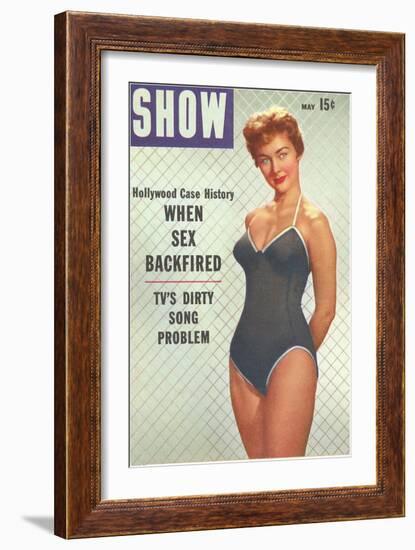 Men's Pulp Magazine Cover--Framed Art Print