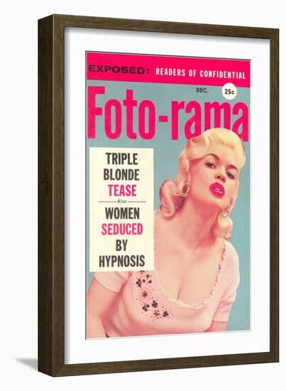 Men's Pulp Magazine Cover-null-Framed Art Print