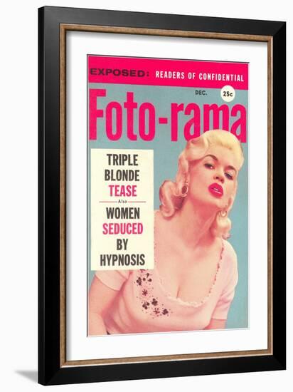 Men's Pulp Magazine Cover-null-Framed Art Print