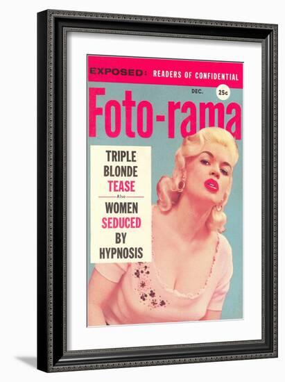 Men's Pulp Magazine Cover-null-Framed Art Print