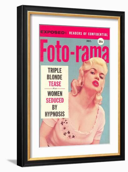 Men's Pulp Magazine Cover-null-Framed Art Print