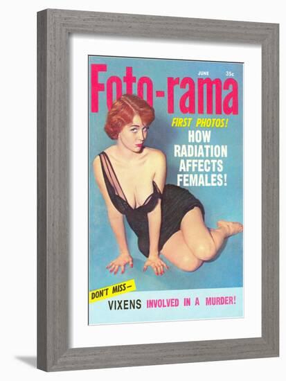 Men's Pulp Magazine Cover-null-Framed Art Print