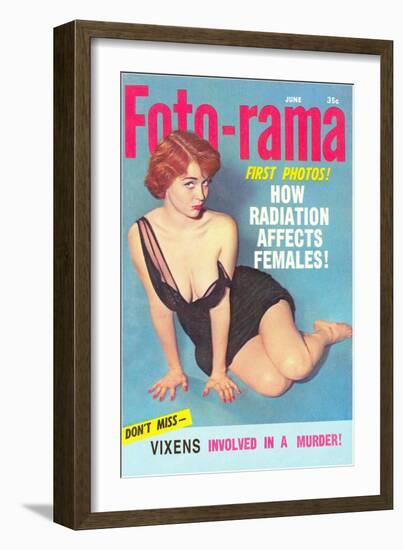 Men's Pulp Magazine Cover-null-Framed Art Print