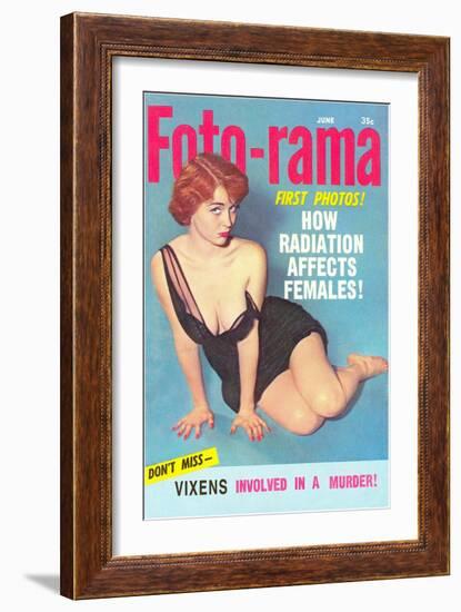 Men's Pulp Magazine Cover-null-Framed Art Print