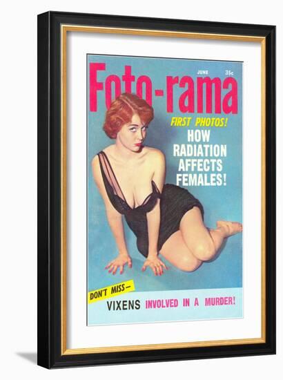 Men's Pulp Magazine Cover-null-Framed Art Print