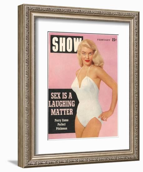 Men's Pulp Magazine Cover-null-Framed Art Print