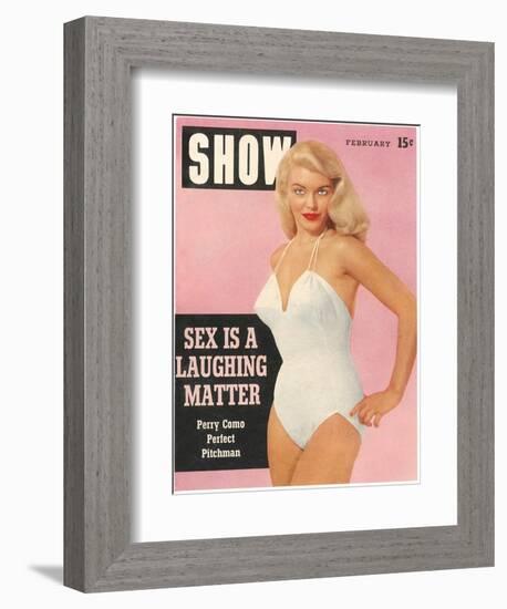 Men's Pulp Magazine Cover-null-Framed Art Print