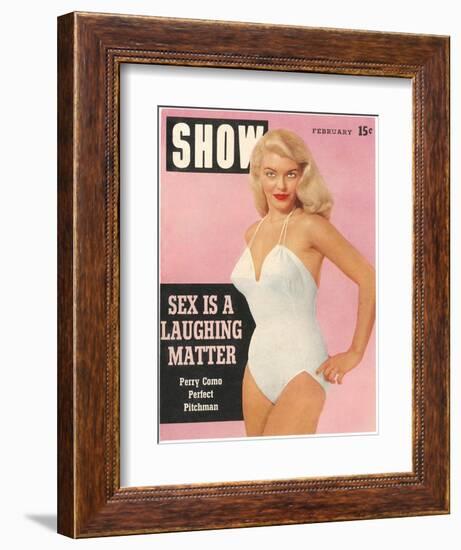 Men's Pulp Magazine Cover--Framed Art Print