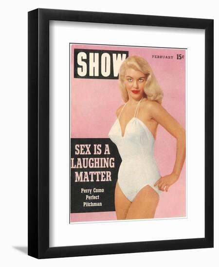 Men's Pulp Magazine Cover-null-Framed Art Print