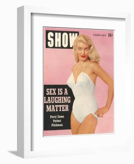 Men's Pulp Magazine Cover-null-Framed Art Print