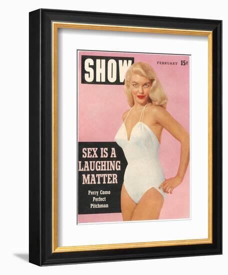 Men's Pulp Magazine Cover-null-Framed Art Print