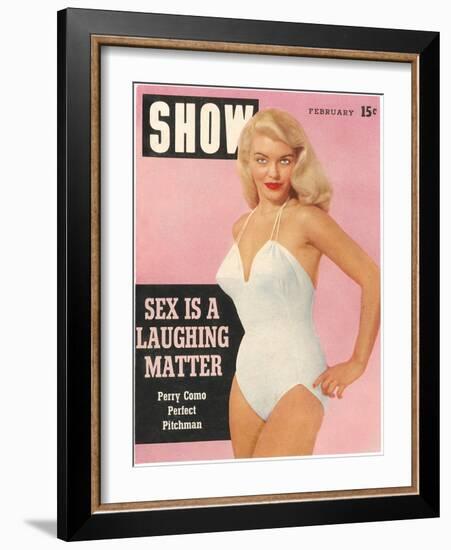 Men's Pulp Magazine Cover-null-Framed Art Print