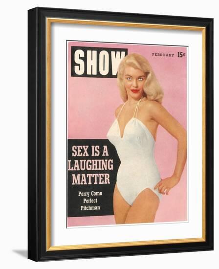 Men's Pulp Magazine Cover-null-Framed Art Print