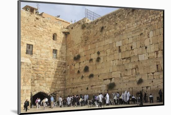 Men's Section, Western (Wailing) Wall, Temple Mount, Old City, Jerusalem, Middle East-Eleanor Scriven-Mounted Photographic Print