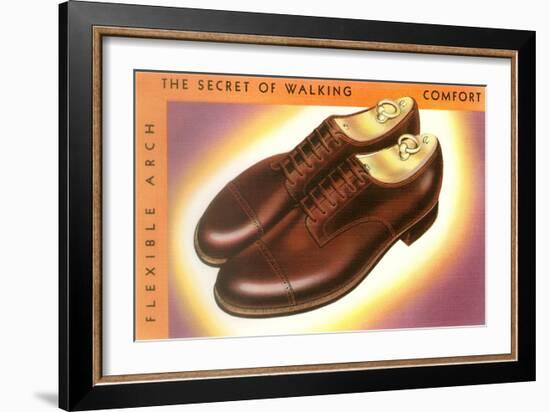 Men's Shoes with Shoe Trees-null-Framed Art Print