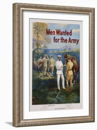 Men Wanted for the Army Recruitment Poster-Michael P. Whelan-Framed Giclee Print