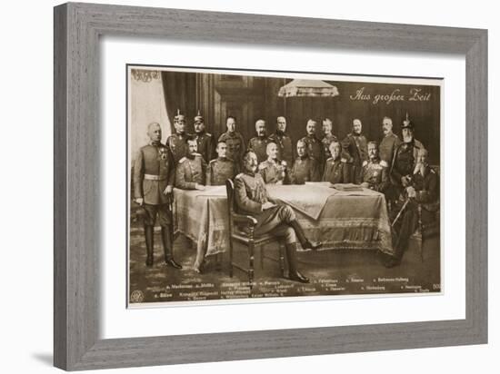 Men Who Have Mobilised the German Nation: the Kaiser and His Chief Military-German photographer-Framed Giclee Print