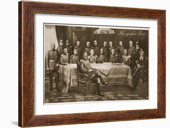 Men Who Have Mobilised the German Nation: the Kaiser and His Chief Military-German photographer-Framed Giclee Print