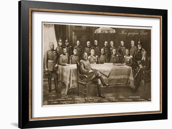 Men Who Have Mobilised the German Nation: the Kaiser and His Chief Military-German photographer-Framed Giclee Print