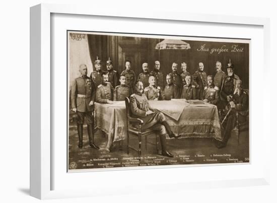 Men Who Have Mobilised the German Nation: the Kaiser and His Chief Military-German photographer-Framed Giclee Print