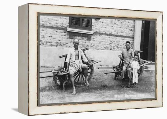 Men with Wheelbarrows, Vietnam, 20th Century-null-Framed Premier Image Canvas