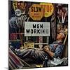 "Men Working," April 12, 1947-Stevan Dohanos-Mounted Giclee Print