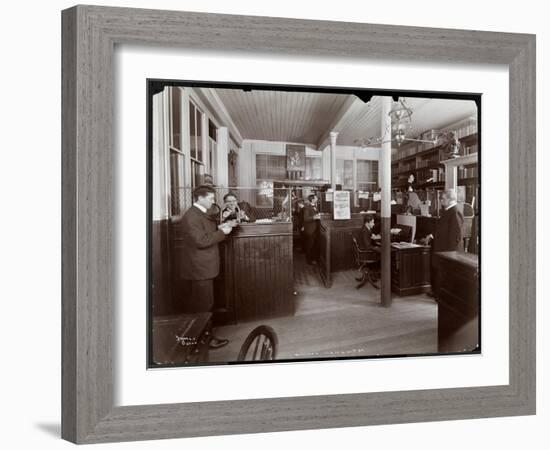 Men Working in an Office at Maillard's Chocolate Manufacturers on 116-118 West 25th Street, New…-Byron Company-Framed Giclee Print