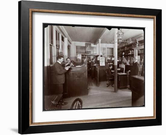 Men Working in an Office at Maillard's Chocolate Manufacturers on 116-118 West 25th Street, New…-Byron Company-Framed Giclee Print