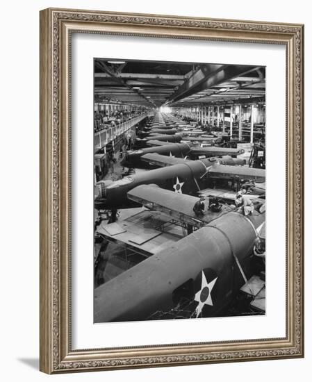 Men Working on Consolidated Aircrafts-Eliot Elisofon-Framed Photographic Print