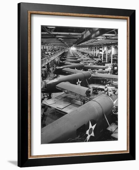 Men Working on Consolidated Aircrafts-Eliot Elisofon-Framed Photographic Print