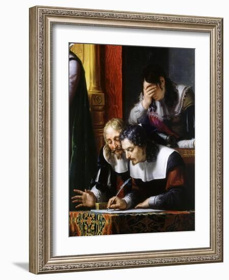 Men Writing from King Gustavus Adolphus of Sweden, 1594-1632-Pelagio Palagi-Framed Giclee Print