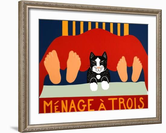 Menage A Trois Black Cat-Stephen Huneck-Framed Giclee Print