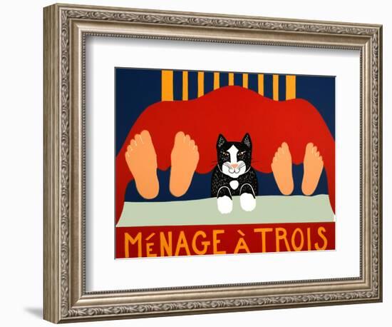 Menage A Trois Black Cat-Stephen Huneck-Framed Giclee Print