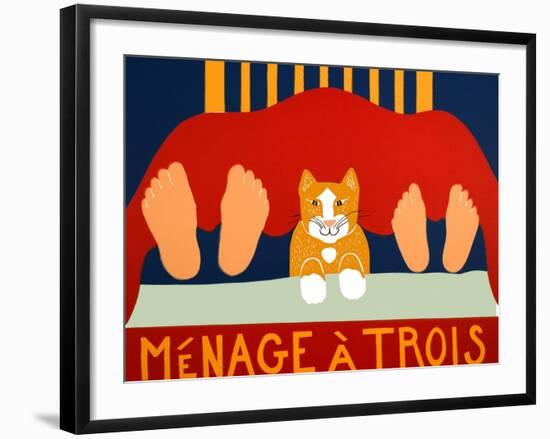 Menage A Trois Cat-Stephen Huneck-Framed Giclee Print