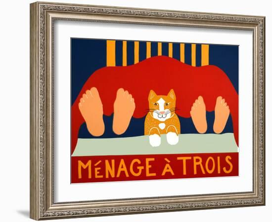 Menage A Trois Orange Cat-Stephen Huneck-Framed Giclee Print